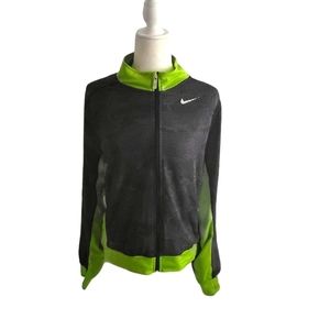 Nike Dri-Fit running full zip mesh thumb holes size Medium Activewear gym run